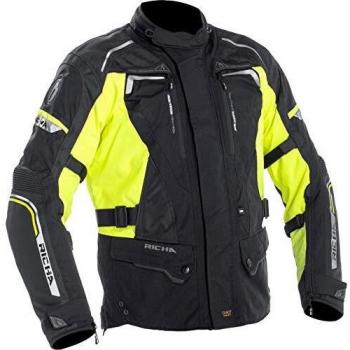 All-Weather Richa Infinity 2 Motorcycle Jacket Waterproof XL Black-Fluo