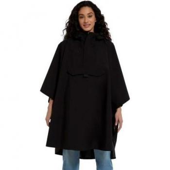 Animal Vrouwen Pace Waterproof Poncho One Size Zwart