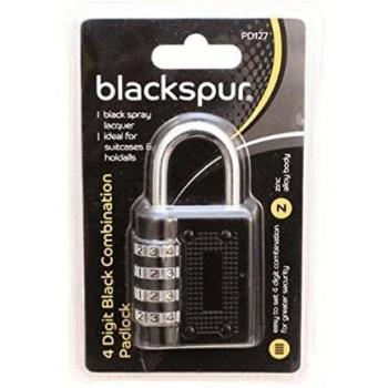 Blackspur 4 Digit Combination Padlock