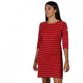 Regatta Robe HATSY Femme, Imprimé, Rouge Vrai, FR : XS (Taille Fabricant : 10)