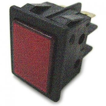 Interruptor Bipolar Faston Negro y Rojo 16A