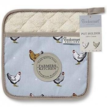 Cooksmart PH9927 Cotton Pot Holder in Blue – Farmers Kitchen (1 Unit)