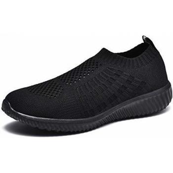 UK 6 TioSeBon Women’s Lightweight Walking Sneaker – Mesh & Breathable, All Black