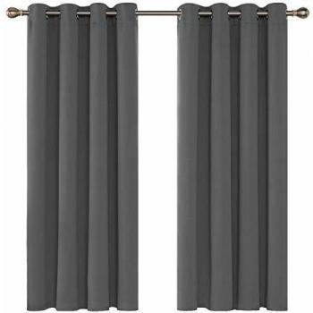Deconovo Solid Thermal Insulated Room Darkening Curtains