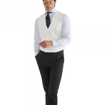 Blanco Roto Chaleco de Traje Silbon