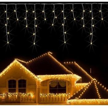 Warm White Icicle Light Bundle
