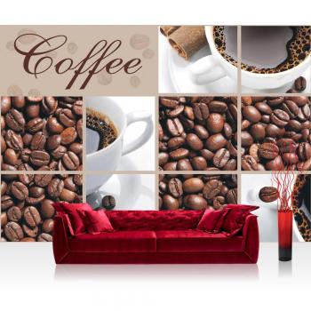 Wandfoto aus Vlies – Coffee Bean Tasse, 300 × 210 cm – Premium Plus