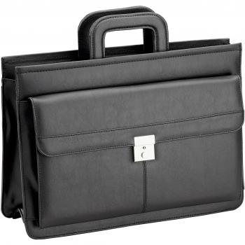 D&N Mittelwand Collegemappe 42 cm – Schwarz