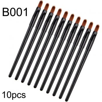 Wegwerp oogschaduw borstels, dubbelzijdig, 10 stuks nylon make-up applicator sets