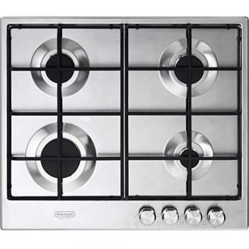 Delonghi SLF 4R60 LX piano cottura a gas con 4 fornelli da 60 cm in acciaio inossidabile