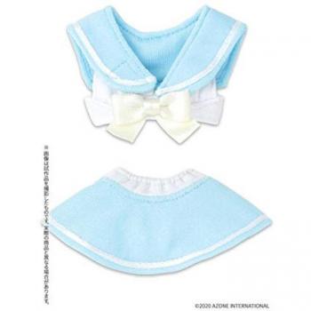 Oceanic Cutie Bikini Pair – White and Light Blue, 1/6 Size