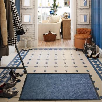 Doortex Advantagemat Dirt Trapping Mat for Indoor Use 100% Polypropylene Fibres Anti Slip Vinyl Backing 90 x 150cm Blue UFC49150DCBLV