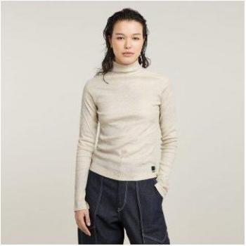 Top Slim Rib Mock Beige G‑Star Mujer