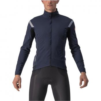 Castelli Perfetto Ros 2 Savile Blue/Silver Grey Windbreaker, Men’s L Size