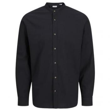 Jack & Jones Herrenlangarmshirt „Bandkragen“ – Modell JJESUMMER BAND SHIRT LS SN