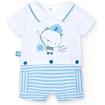 Pelele Baby Boboli Estilo Corto y Cuello Camisero
