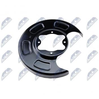 Spritzblech Bremsscheibenhalter NTY HTO‑KA‑304 – Hinterlinke Achse