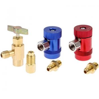 A/C Refrigerant Can Tap R1234YF with R134A and Quick Couplers