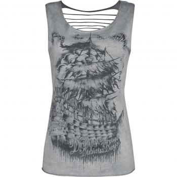 Black Premium Grey Top with Unique Cut-Outs