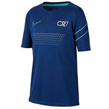 Nike Dri‑Fit CR7 Junior Shirt L – Blaue Hohlraum‑Optik