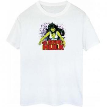 The Savage She-Hulk Black Cotton Boyfriend T-Shirt for Women