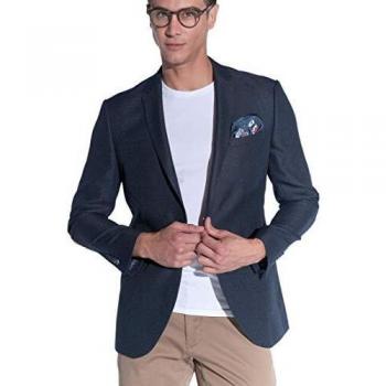 Steffen Klein Premium‑Herrenjackett – 2‑Knopf, Ellenbogen‑Patches, Lederlook