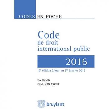 Code de droit international public 2016
