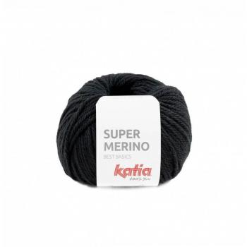 Hilo SUPER MERINO de Katia, 100g, 125m, para tejer con agujas de 5.5 a 6mm