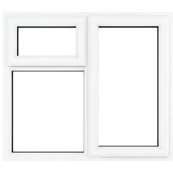 PVC-U Right Hand Top Opening Window 1190 x 1040 mm White