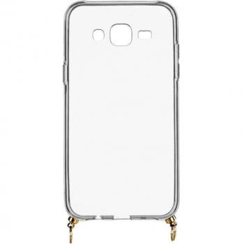 Funda de Silicona para Samsung Galaxy J5 con Colgante Transparente