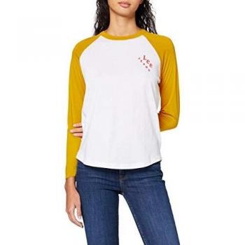 T-shirt Lee Raglan Ringer T-Shirt en coton biologique en jaune