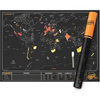 Original Luckies Weltkarte zum Kratzen