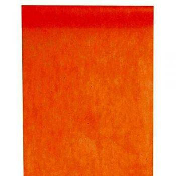 Chemin de table uni corail 30 cm x 10 m