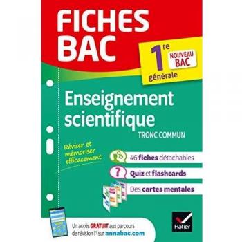 Fiches bac Enseignement scientifique 1re générale