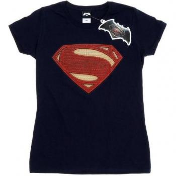 T-shirt donna Superman Man Of Steel in cotone