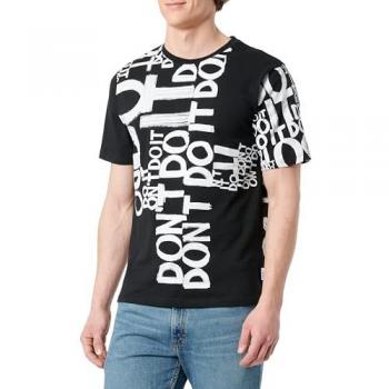 Desigual Man Milan Camiseta Manga Corta de Color Monocromo