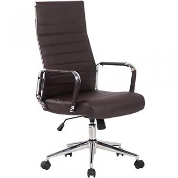 Klub Kolumbus – Chaise de travail en similicuir brun