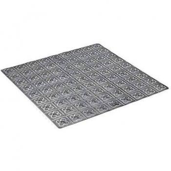 54 x 54 cm Non-Slip Shower Mat with Suction Cups Anthracite