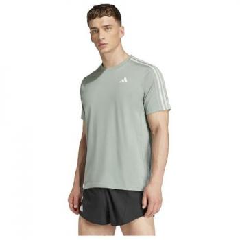Adidas Own The Run 3S Trainingstshirt Herren – Größe L, silbergrau