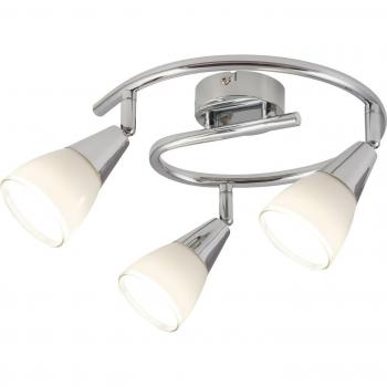 Lámpara Rabalux Nicolette 3 Focos E14 Cristal Cromado IP20