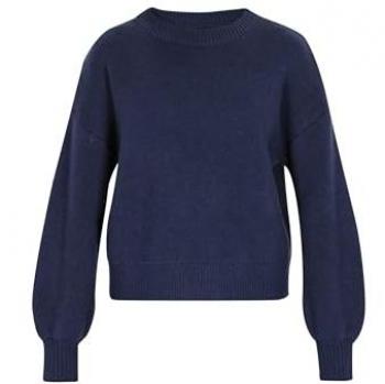 Dreimaster Damen Pullover Dunkelblau Regular Fit XL/2XL