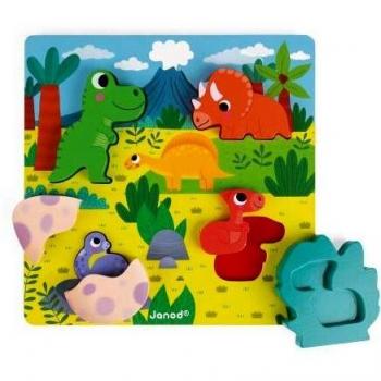 Puzzle Cache Dino en Bois
