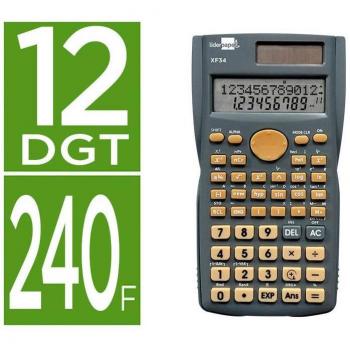 Calculatrice avec couvercle solaire Liderpapel