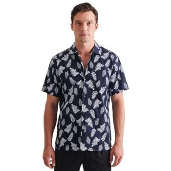 Twill Casual Hemd Regular mit Druck und Reverskragen