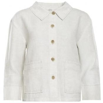 Öko‑Leinen Jacke LIVING CRAFTS – Damenbeige ONYX Version