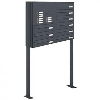 AL 9er Briefkastensystem Durchwurf A4 RAL 7016