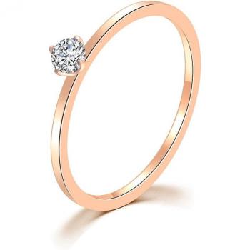 Anillo de Joyería DFR825 con Zirconia Pulida