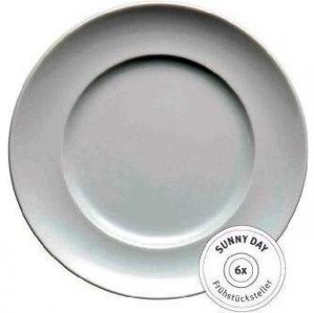 Thomas Sunny Day Plato de Desayuno 6 unidades en Blanco