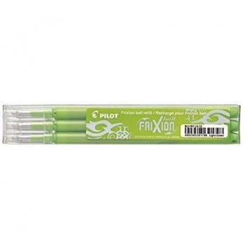 Pilot FRIXION BALL Clicker, Référence: 4902505391798, 3 Recharges, Couleur: Vert Citron