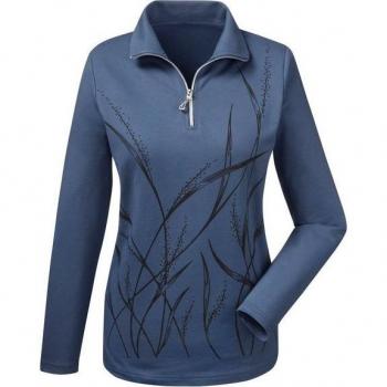 Winterlangarm‑T-Shirt für Frauen – 100 % Baumwolle, Größe 38